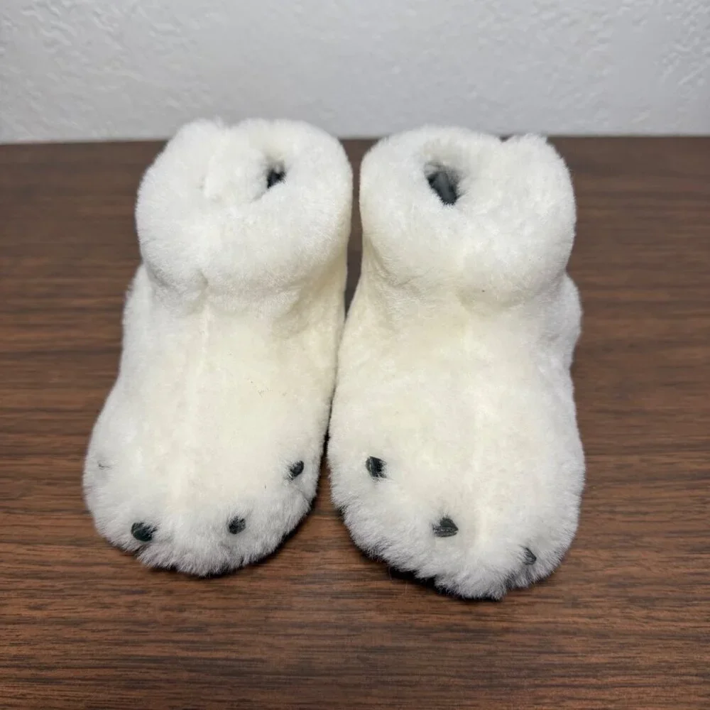 Sorel Infant Unisex Bear Paw Shearling Bootie Slipper Crib Shoe Baby Furry NWOT